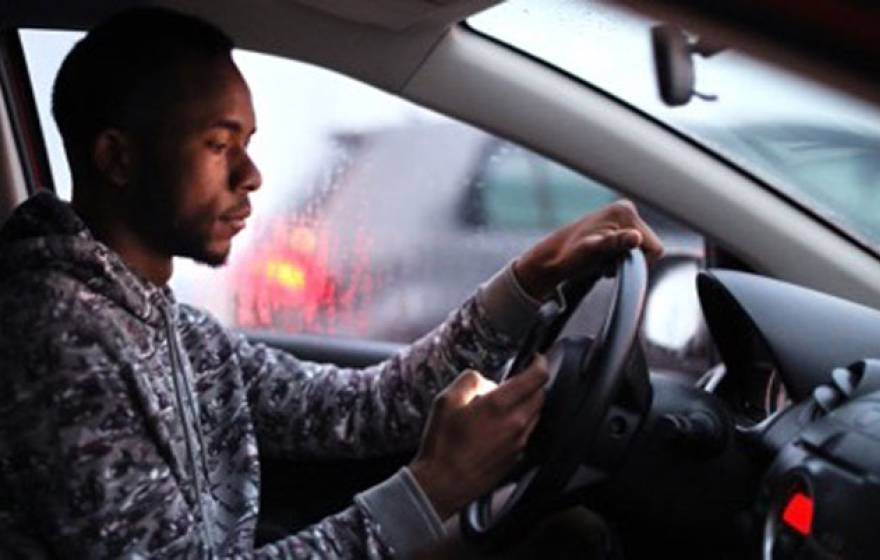 Gig worker in a Lyft