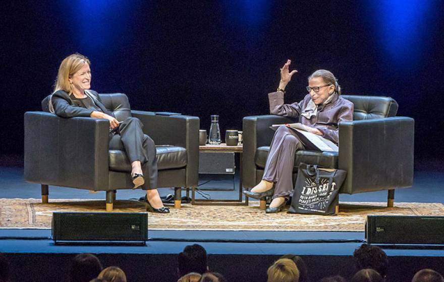 Ginsburg at the Berkeley Law lecture
