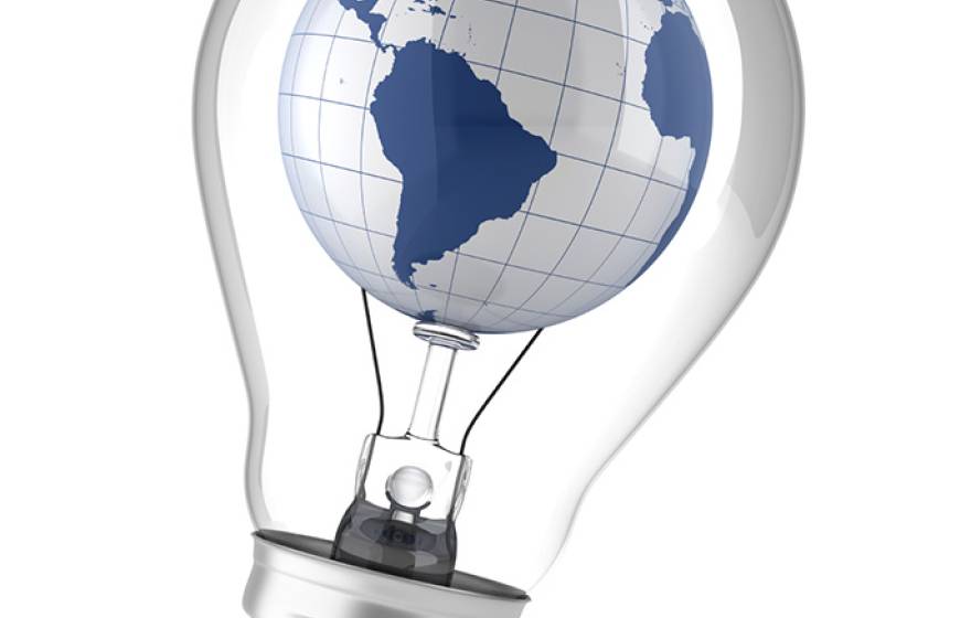globe in bulb (iStock)