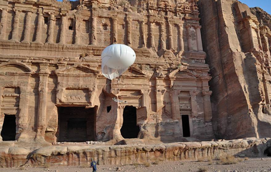 UCSD balloon photography at Petra