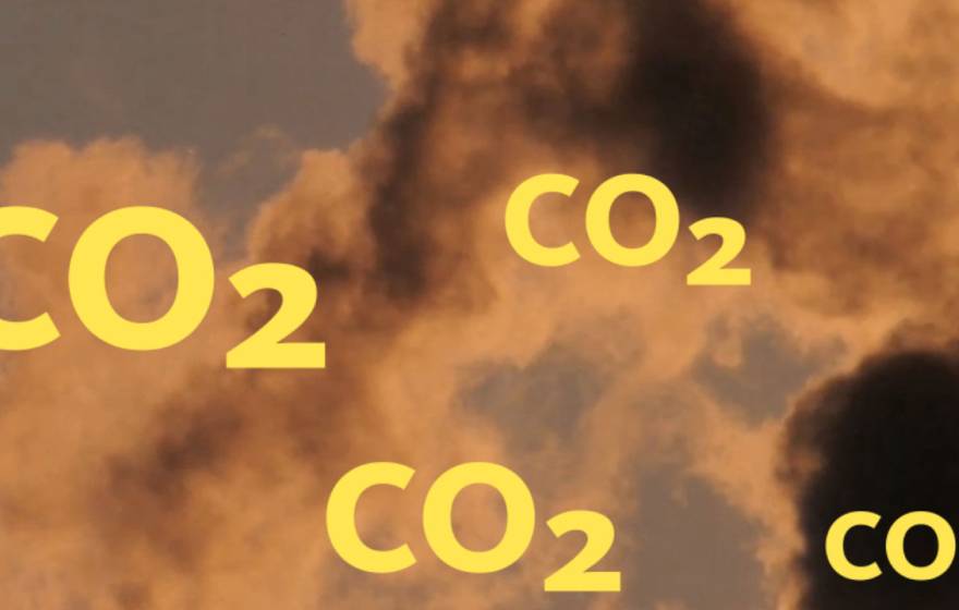 CO2 floating in a cloud of smoke