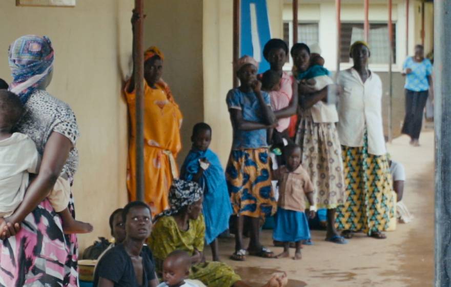 People waiting at Atutur Hospital