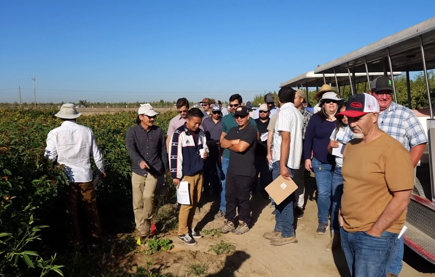 Farmers gather together