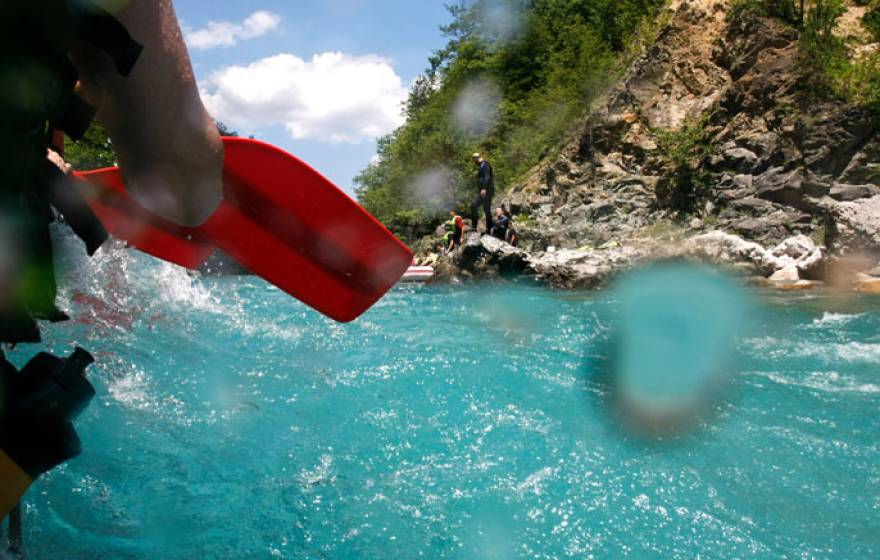 Whitewater rafting paddle