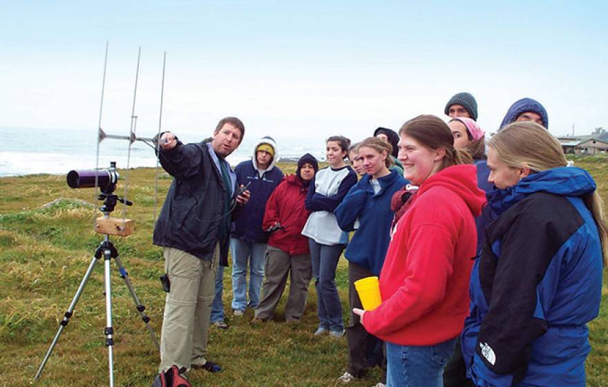 instructor and students