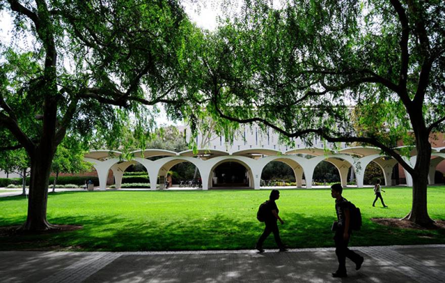 lush lawn, UC Riverside