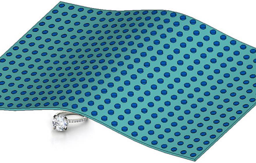 cloak covering diamond ring
