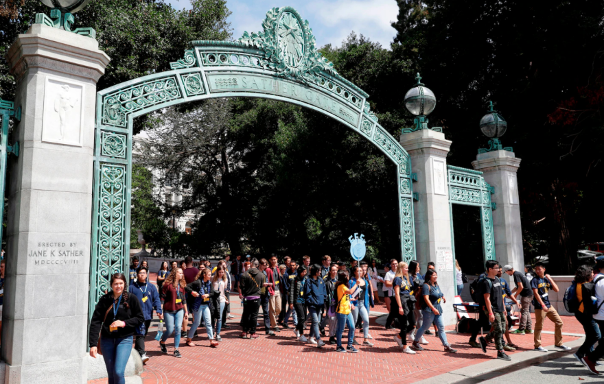 Sather Gate Washington Post photo Marcio Jose Sanchez/AP