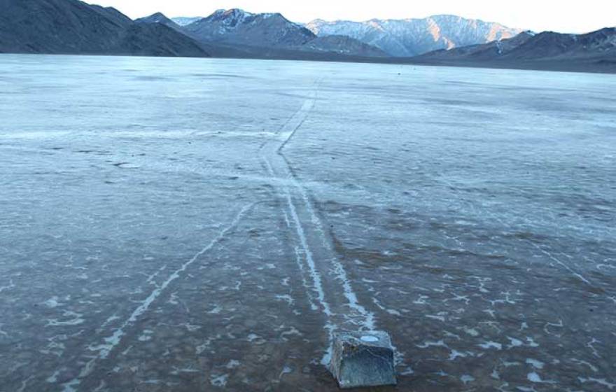 GPS-outfitted stone and ice