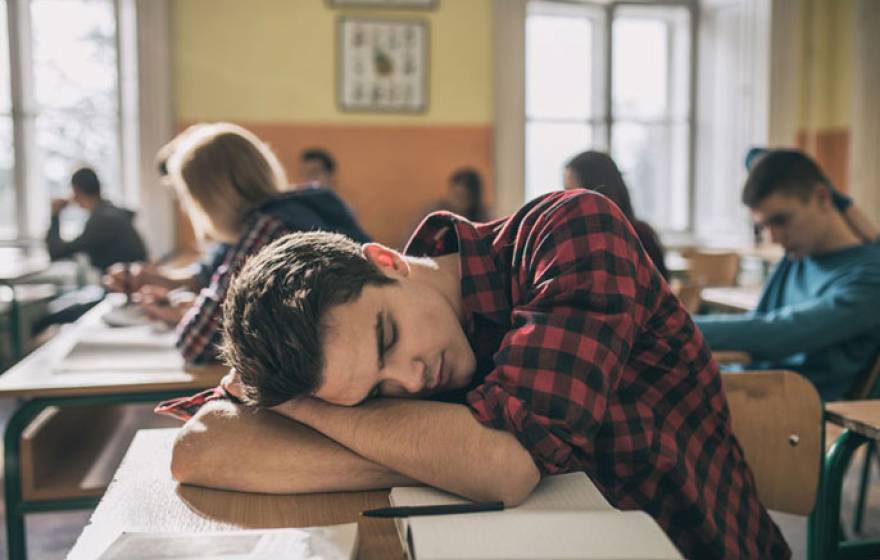 UC Berkeley sleeping student