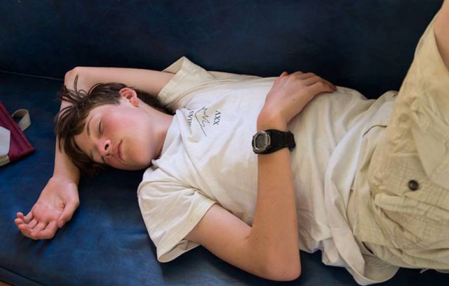 UCLA sleeping teenager