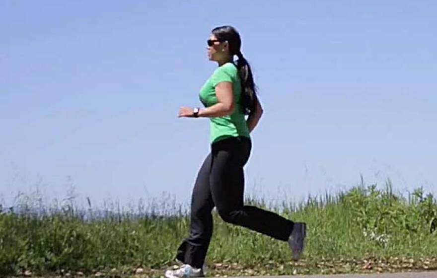 woman jogging