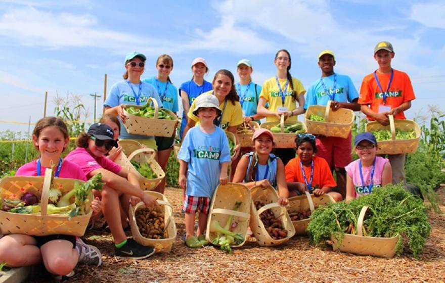 UC Global Food Initiative 30 Under 30 winner Katie Stagliano (center) founded Katie's Krops as a 9-year-old.