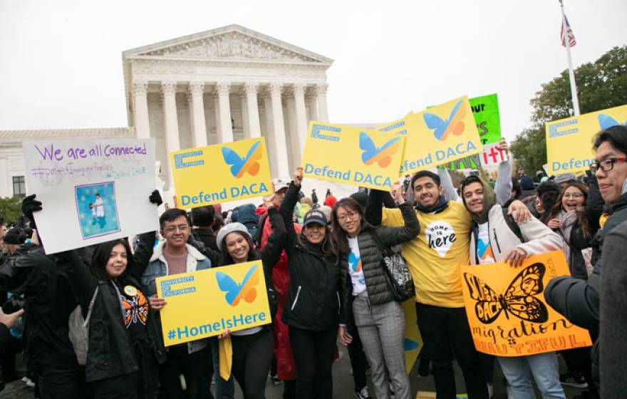 UC students rally outside SCOTUS