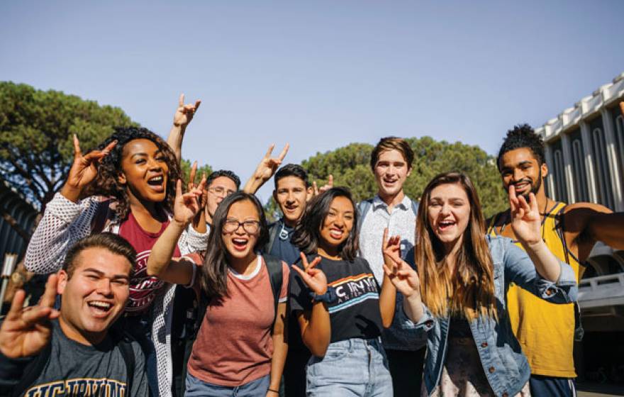 UC Irvine students do the Zot