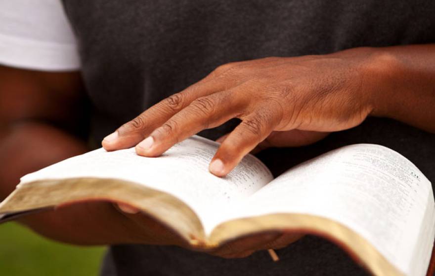 UC Merced man reading