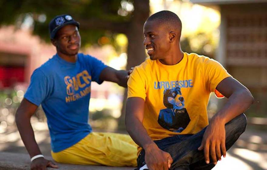 male students, UC Riverside