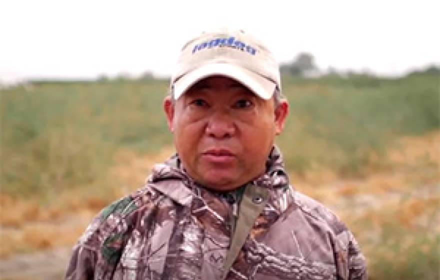 Chertai Xiong, a Hmong farmer in central California