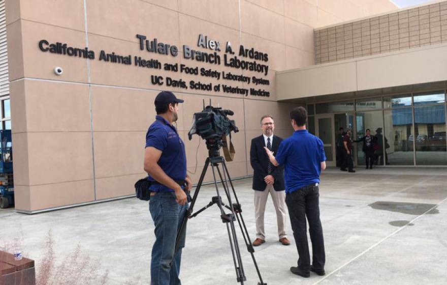 Fresno’s ABC 30 interviews John Adaska, branch chief at the new lab.