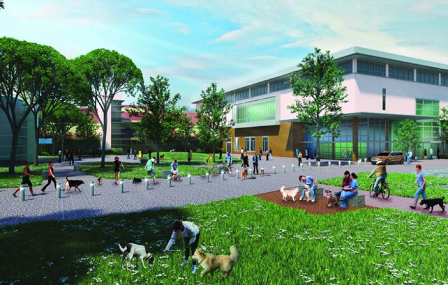 Artist's rendering of the proposed small-animal clinic