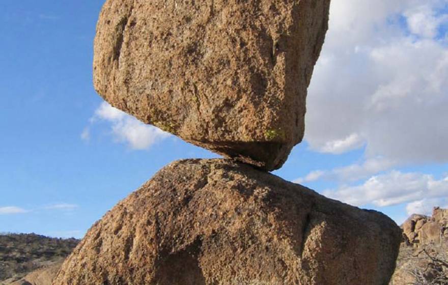 Precariously balanced rocks