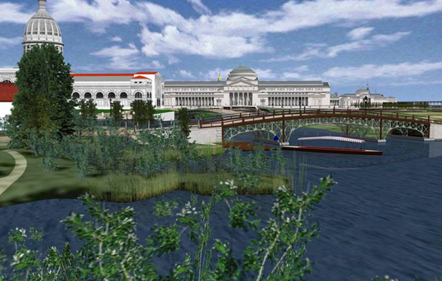 simulated image of 1893 Chicago World's Fair