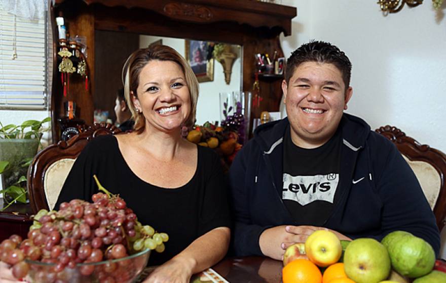 Veronica Romero and son Anthony