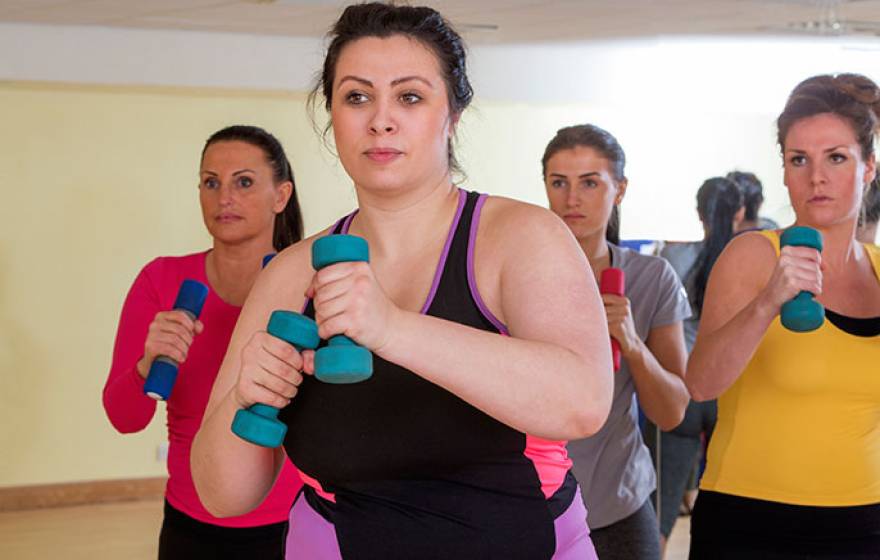 women exercising