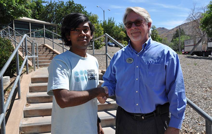 Co-founder Rafid Sikder and Senior Director of Dining Services David Henry