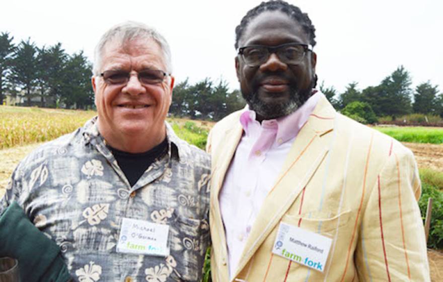 Michael O&#039;Gorman (left) and Matthew Raiford at Farm to Fork.