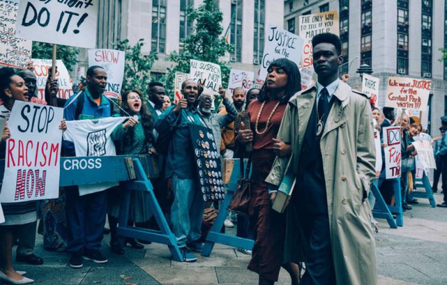 A scene from the TV series 'When They See Us'