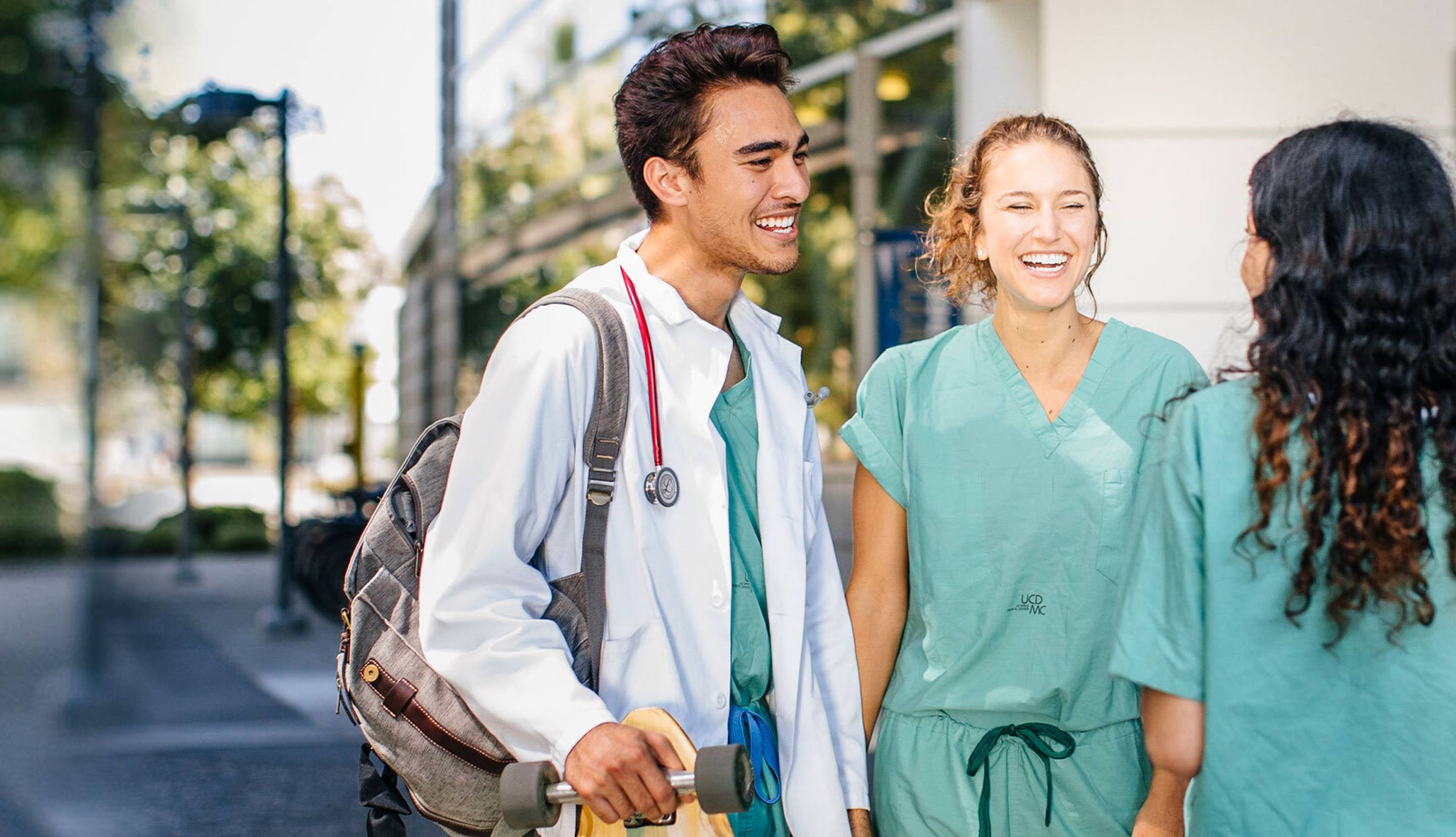 UC Davis doctors talking together