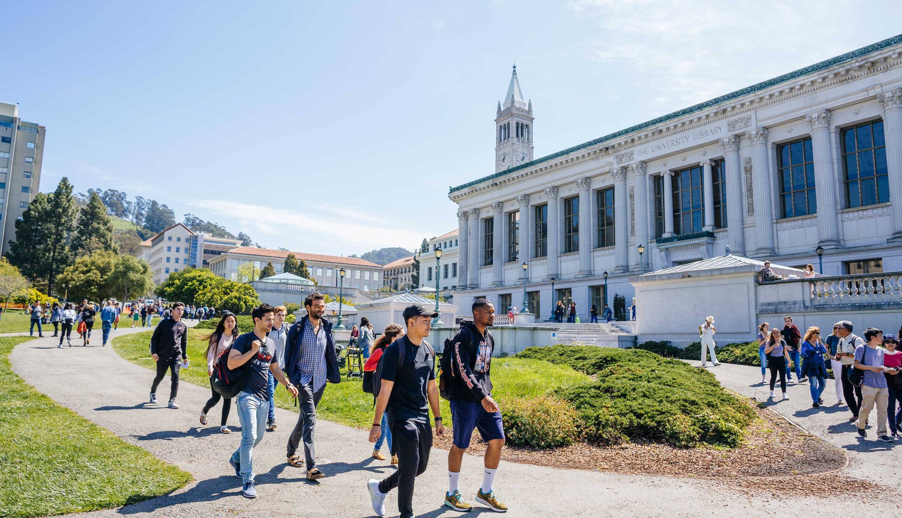 Students walking on the UC Berkeley campus