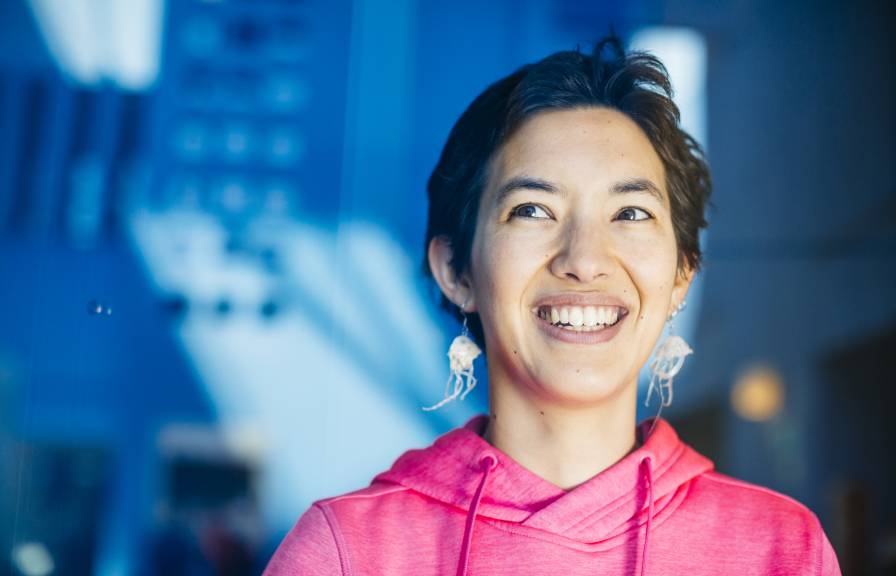 Young smiling Asian woman