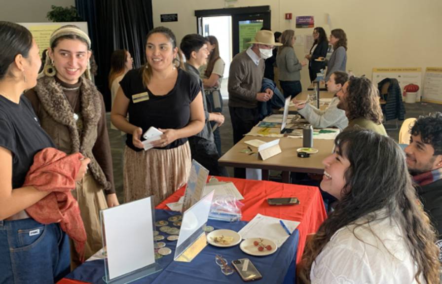 Students and staff tabling