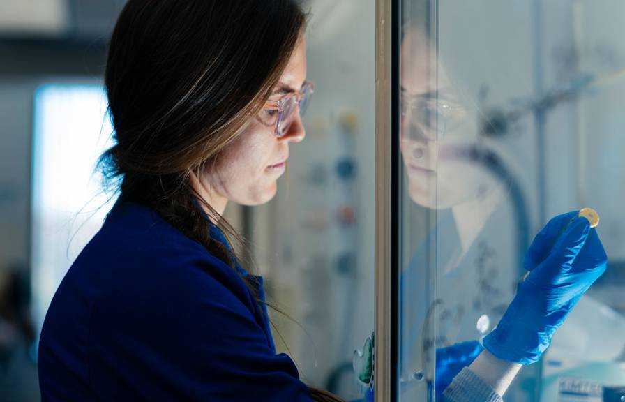 Researcher in a lab