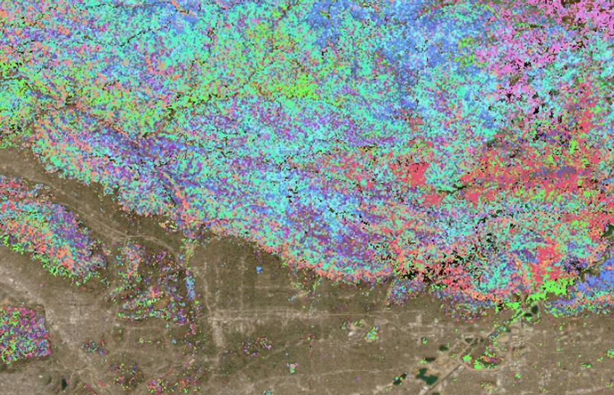 Eaton fire fuel prediction map