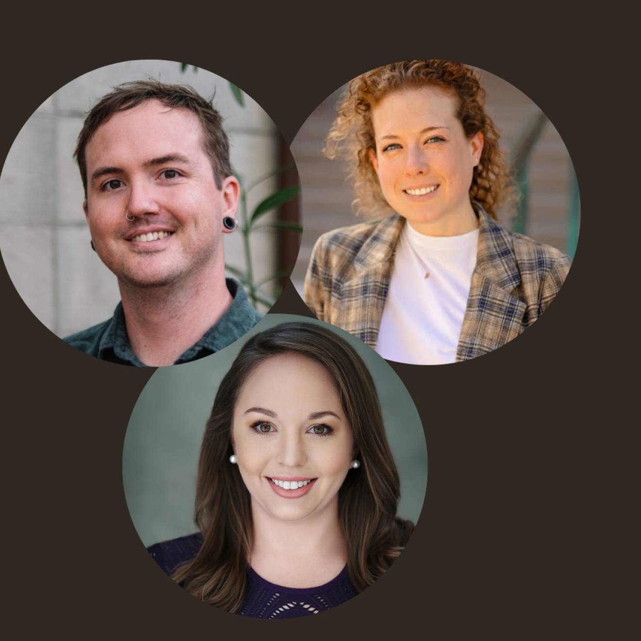 New laws passed due to alum reporting The headshots of three young people together in one image