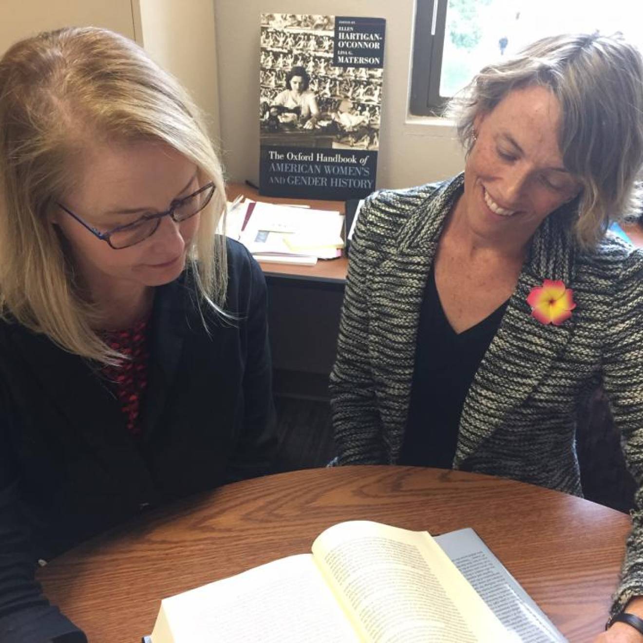 Lisa Materson and Ellen Hartigan-O'Connor, associate professors of history, read from their new book