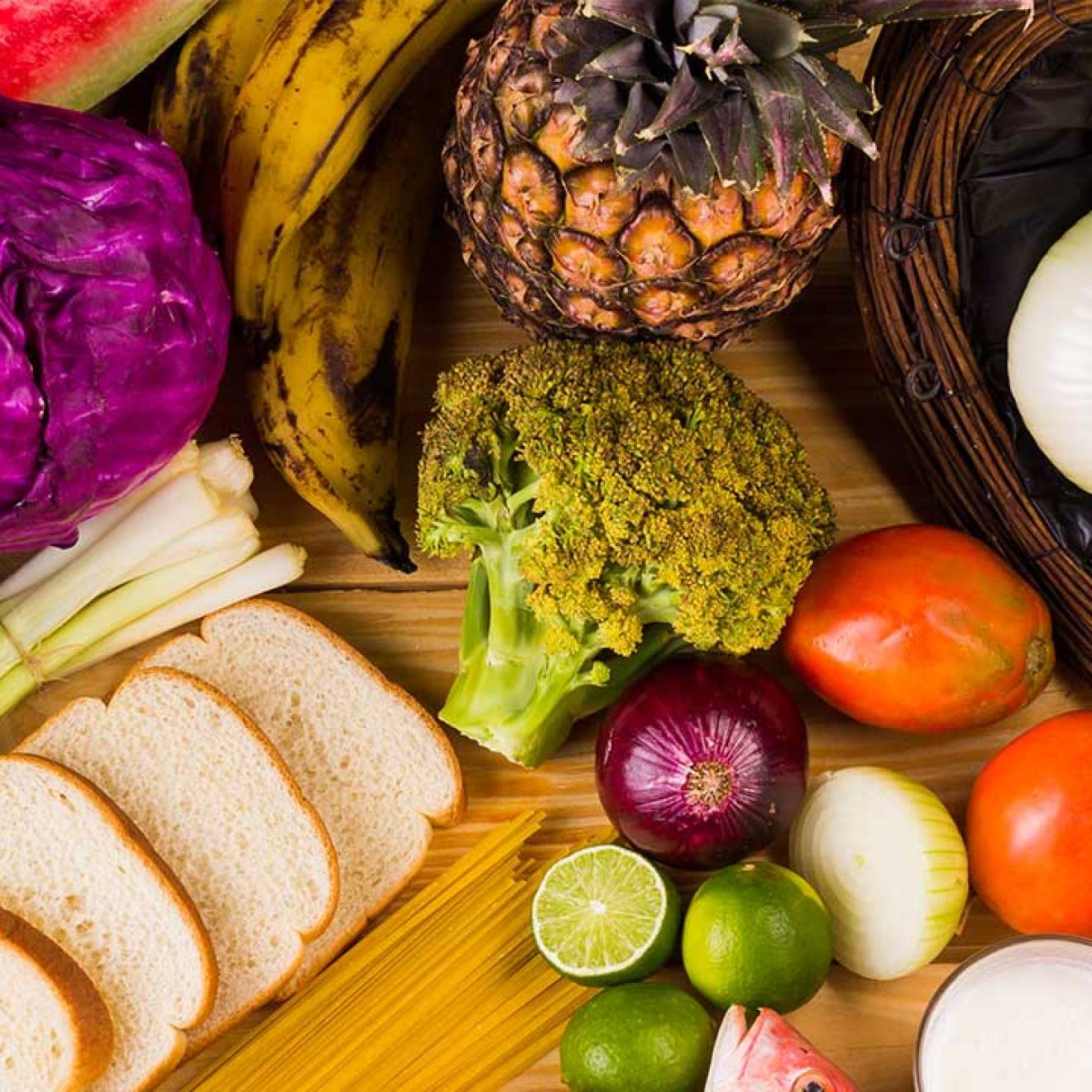 a plethora of prepared vegetables