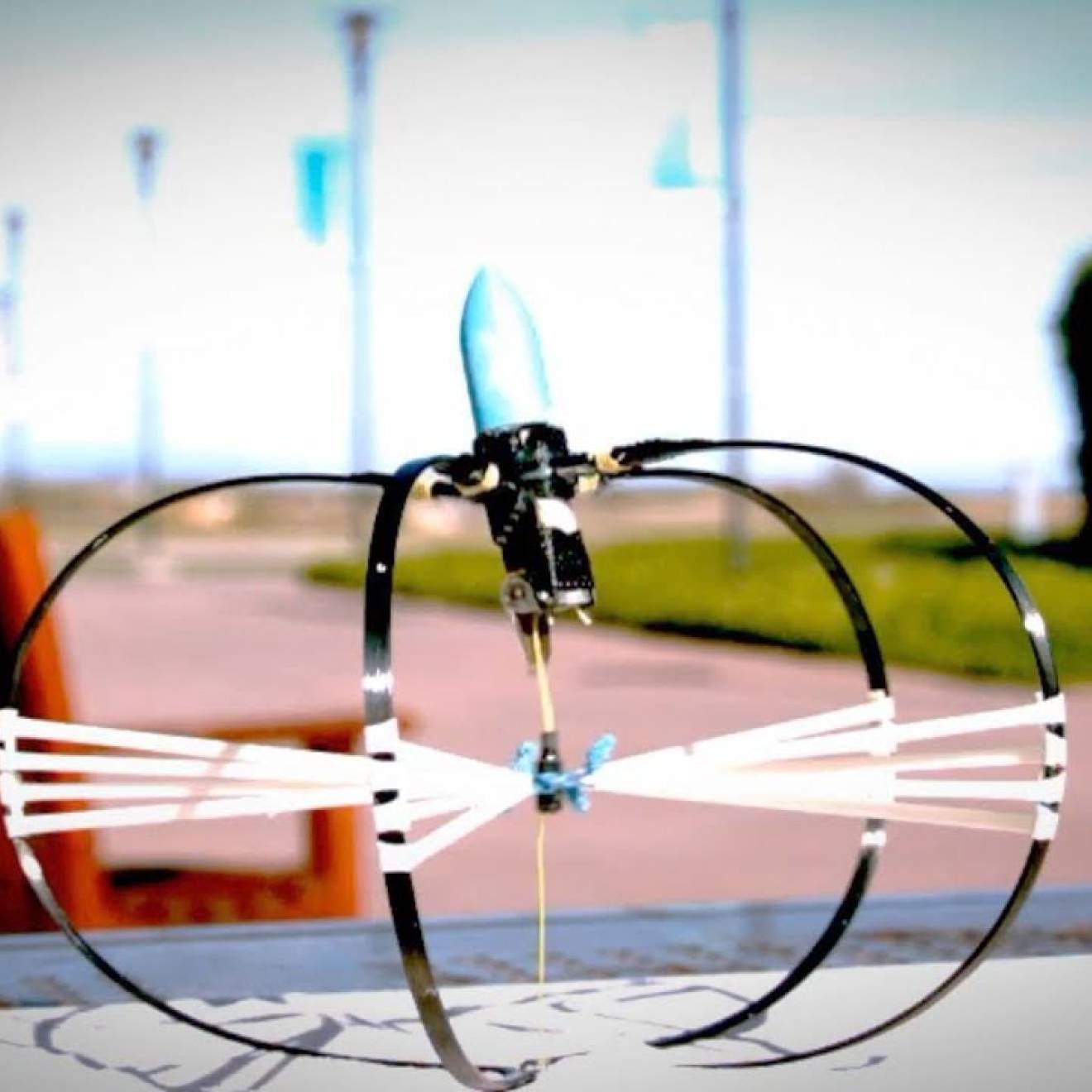 Jumping robot still from Nature video