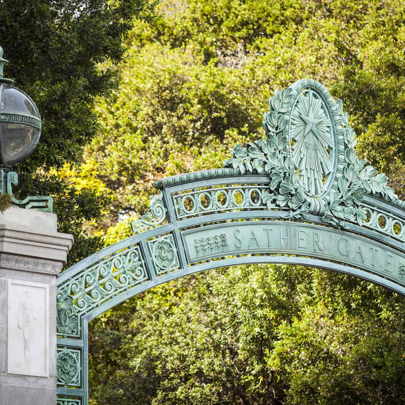 View of Sather Gate UC Berkeley