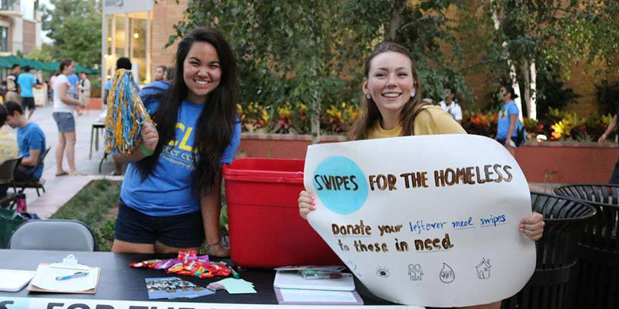 Swipes for the Homeless tabling