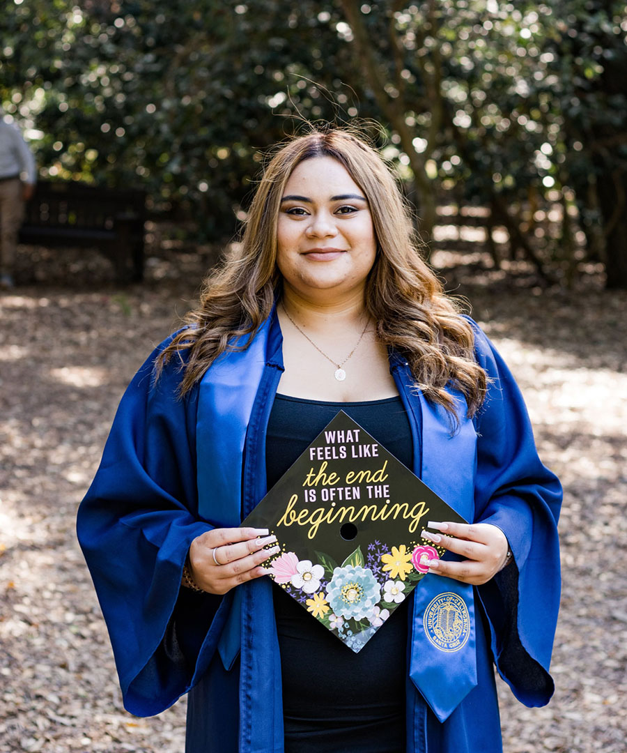 Yesenia De Alba in cap and gown